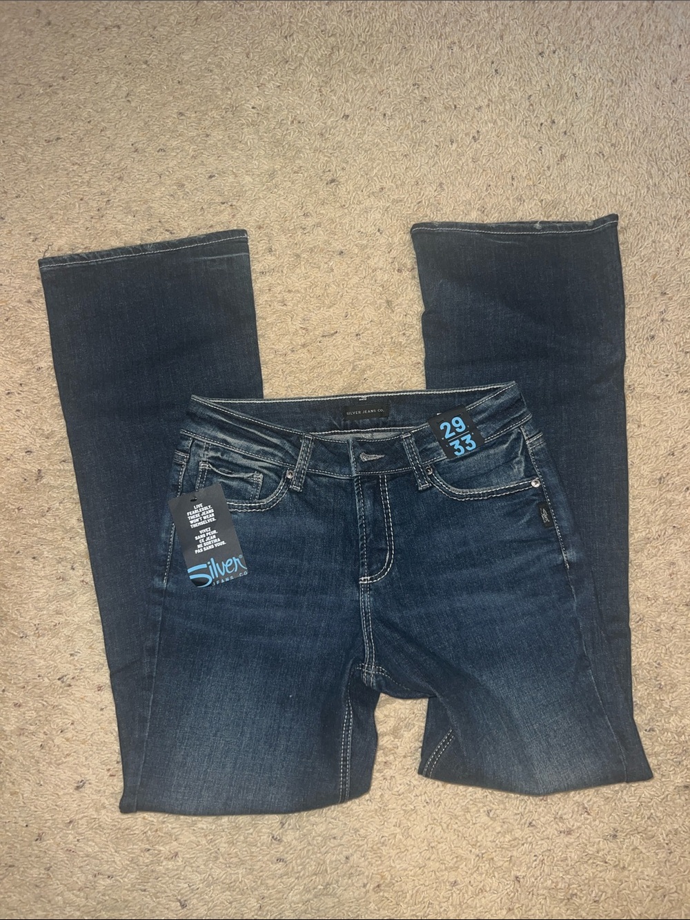 Silver Jeans Women's Dark Indigo Bootcut Jeans